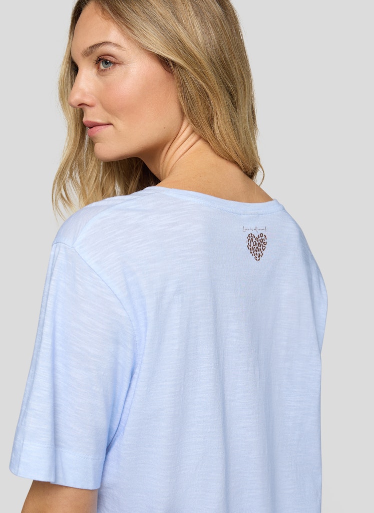 Rabe Mönstrad T-Shirt Havsblå
