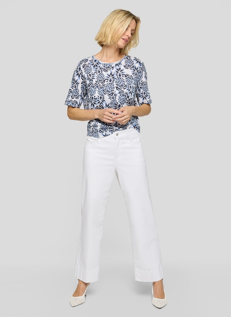 Rabe Mönstrad T-Shirt med Ananastryck Blå