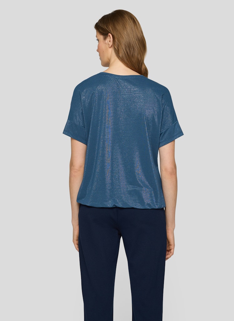 Rabe Mönstrad T-Shirt med Grafiskt Tryck Blå