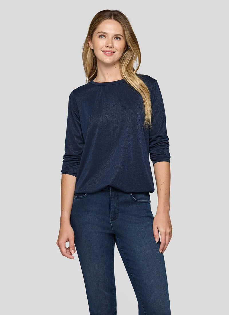 Rabe Rundhalsad Topp Blå