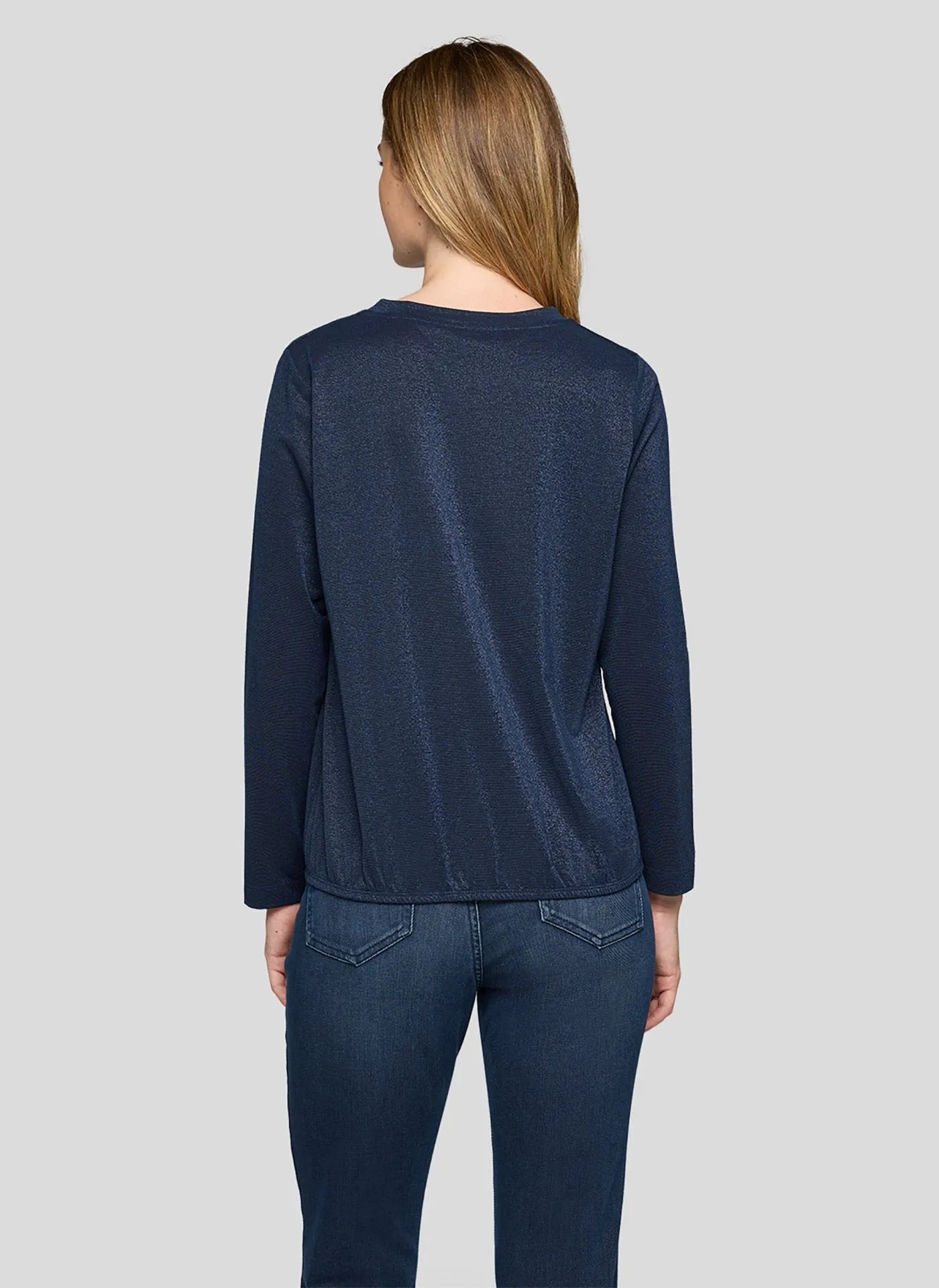 Rabe Rundhalsad Topp Blå