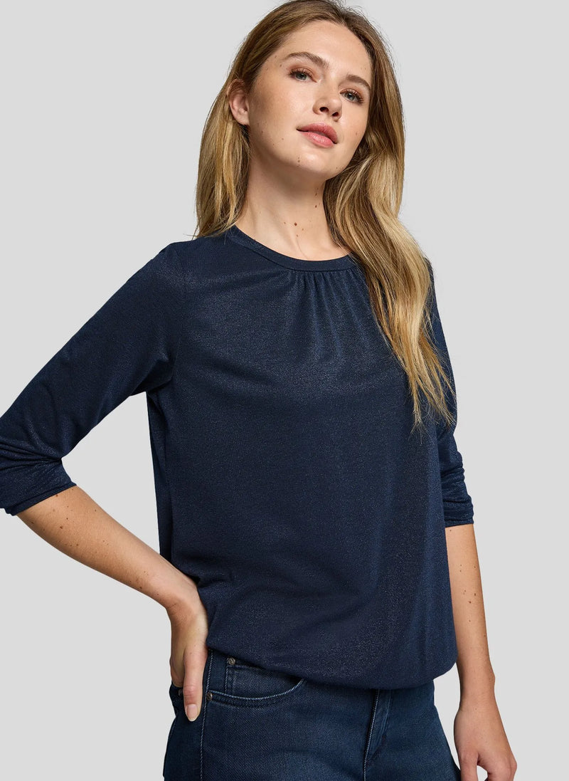 Rabe Rundhalsad Topp Blå