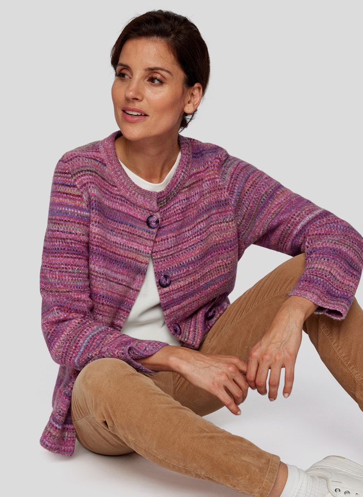 Rabe Stickad kofta Wild Berry