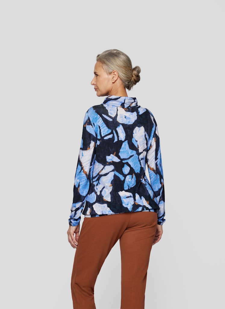 Rabe Top med all-over tryck Navy