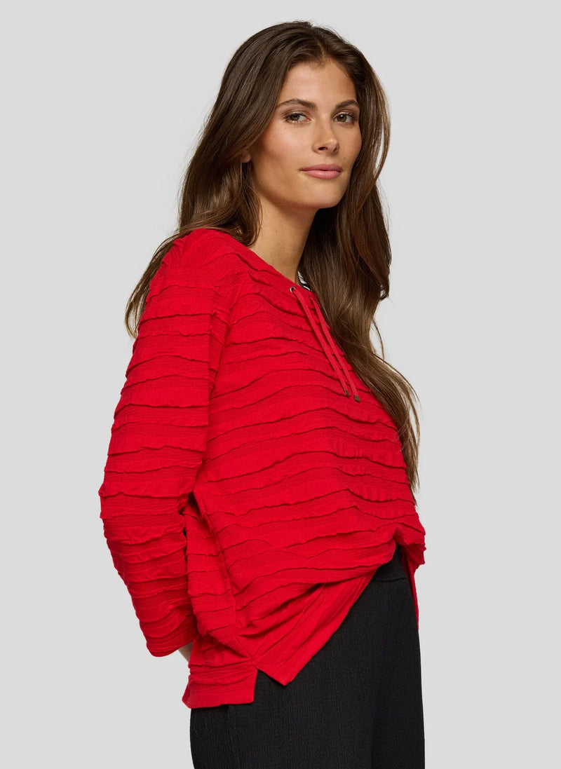 Rabe Topp med trekvartsärm Röd