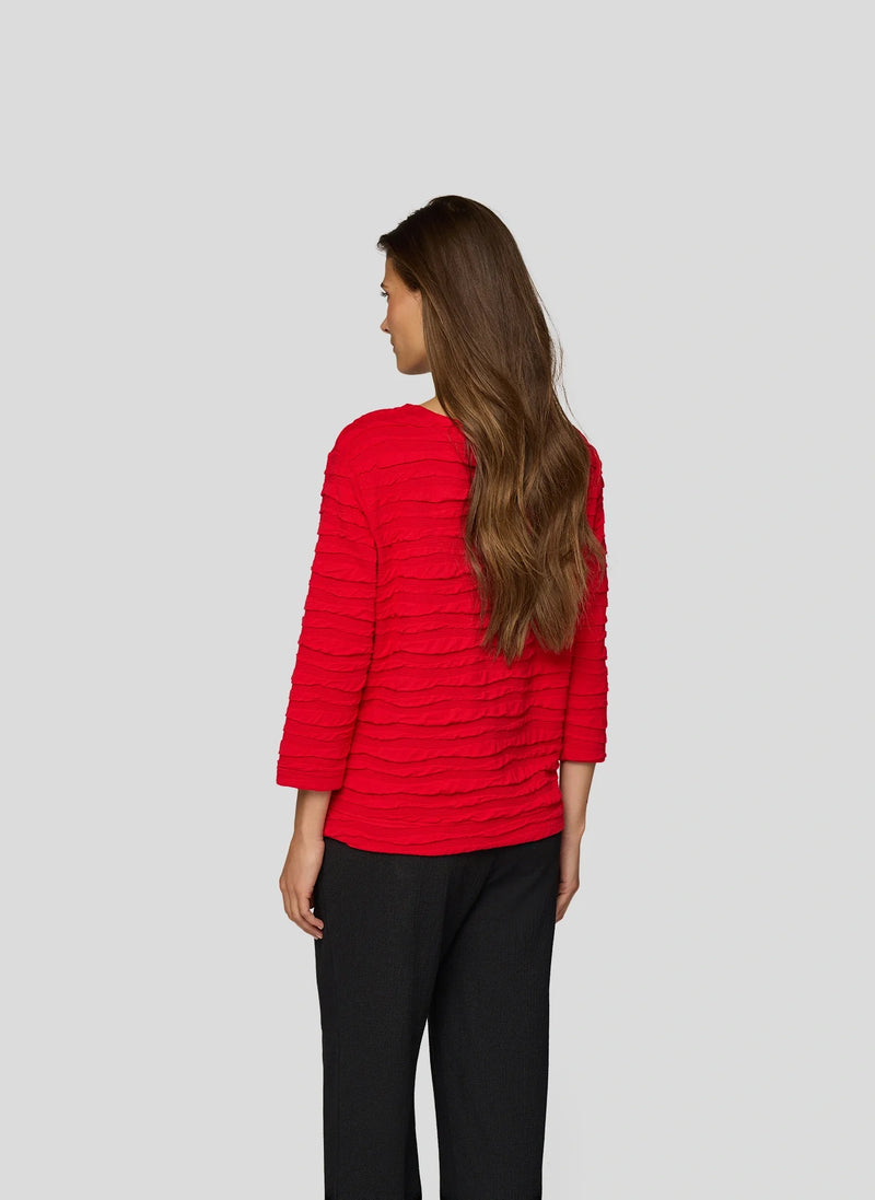 Rabe Topp med trekvartsärm Röd