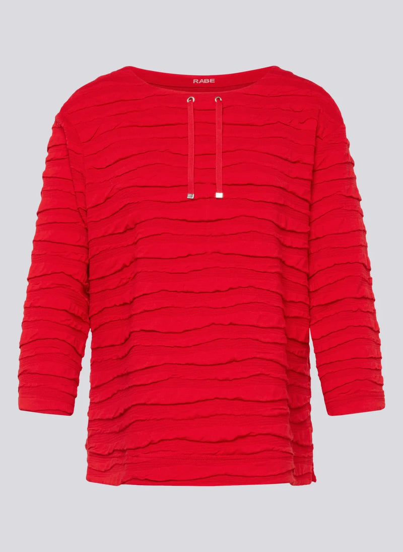 Rabe Topp med trekvartsärm Röd
