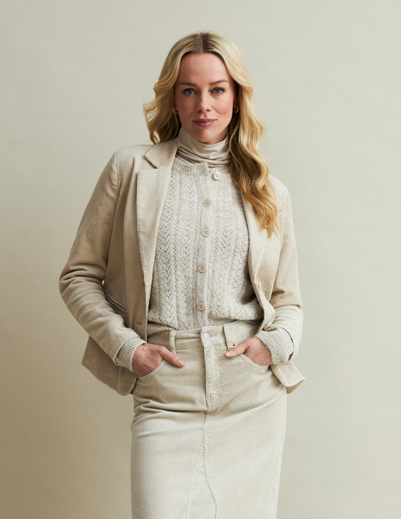 Red Button Blazer Babs 10W cord Stone