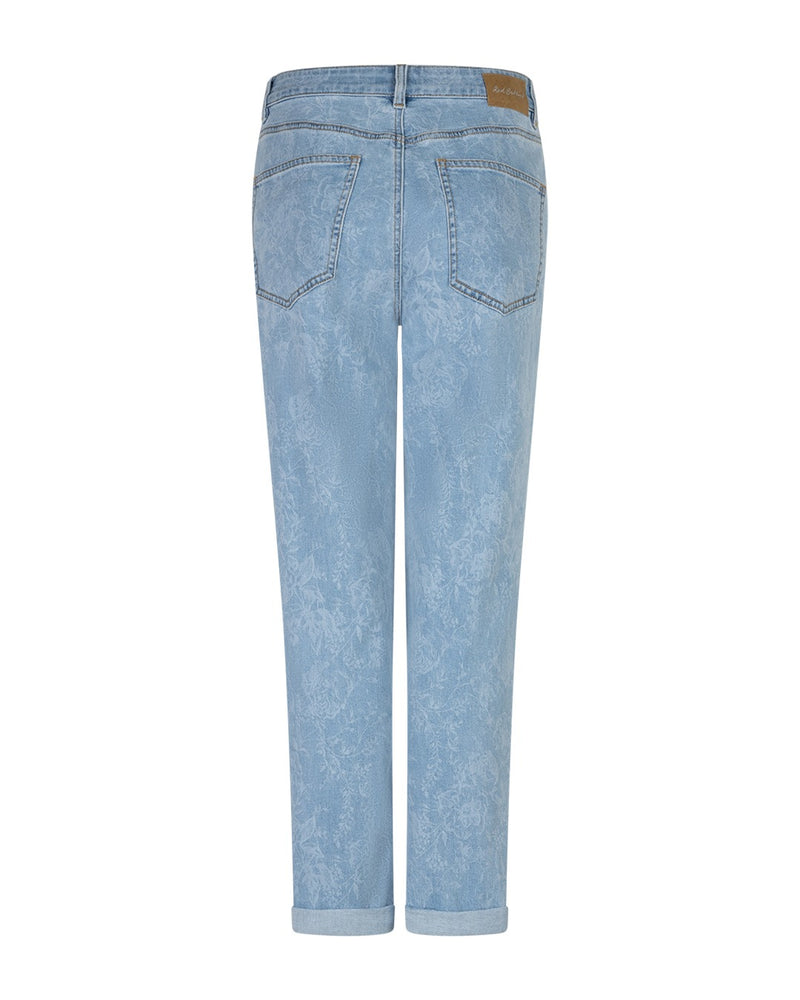 Red Button Blommig Jeans Caitlin Bleach