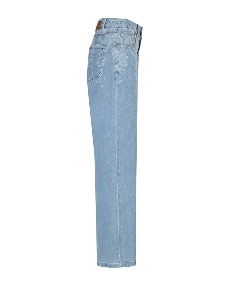 Red Button Blommig Jeans Colette Bleach