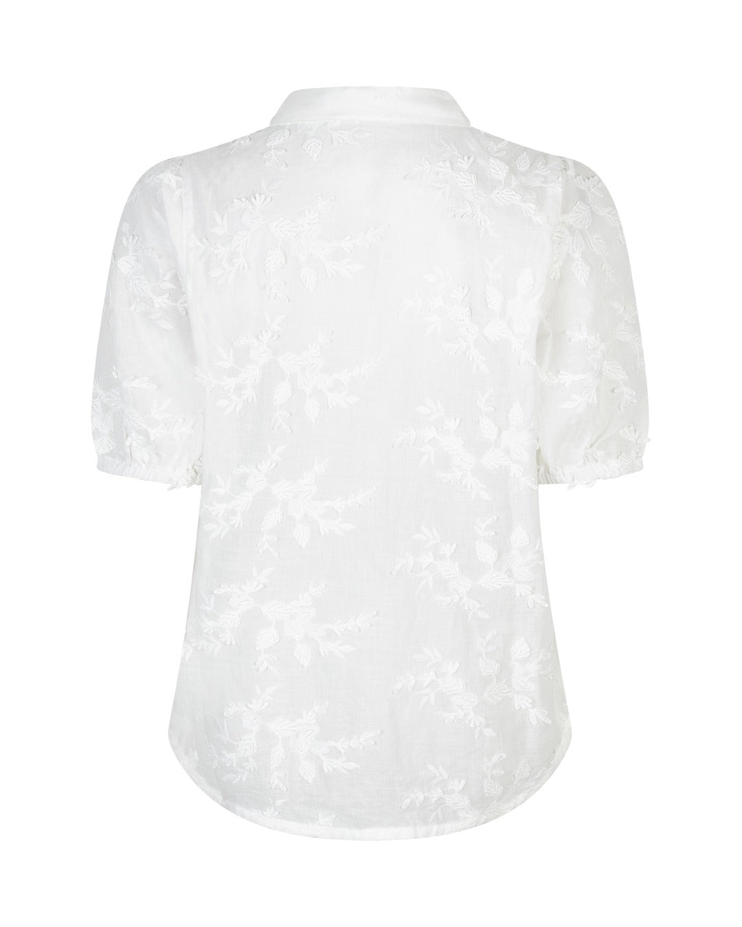 Red Button Broderad Skjorta Victoria 3D Vit