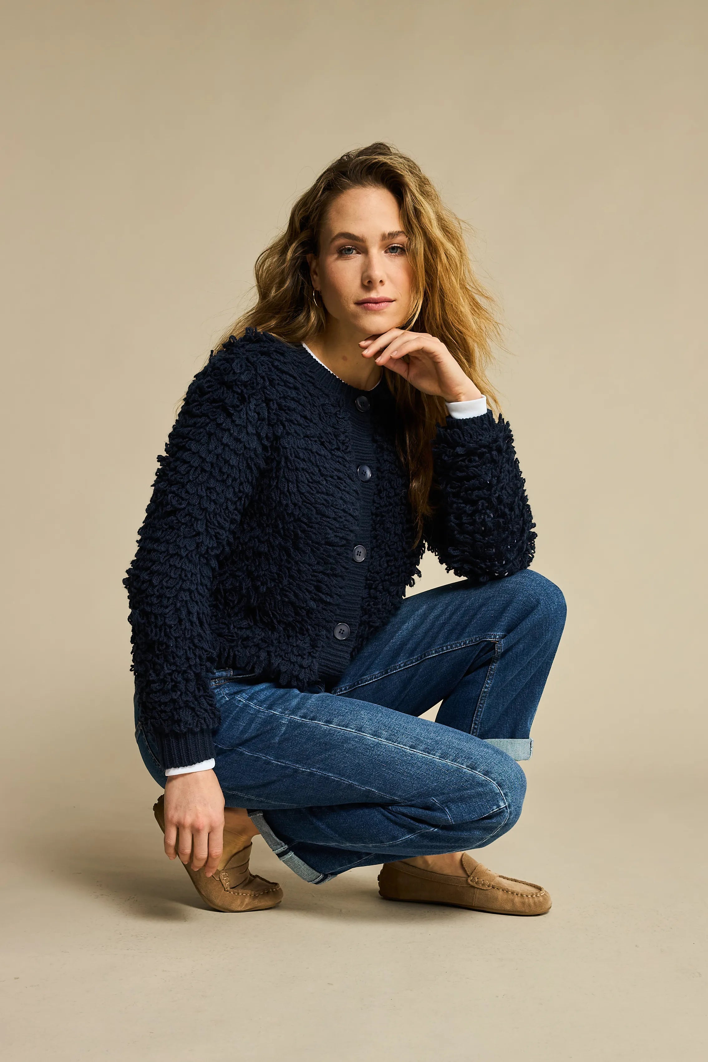 Red Button Jacka Loops Indigo