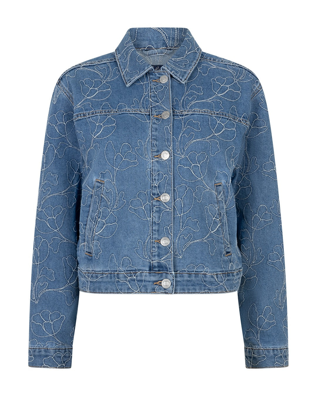 Red Button Kort Jeansjacka Sally Bleach