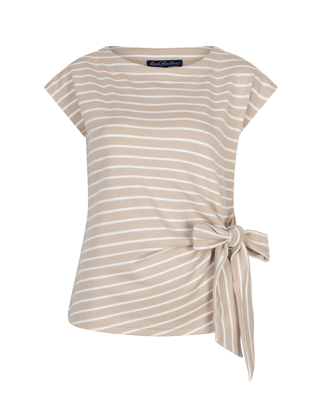 Red Button Randig T-Shirt med Knut Terry Pebble