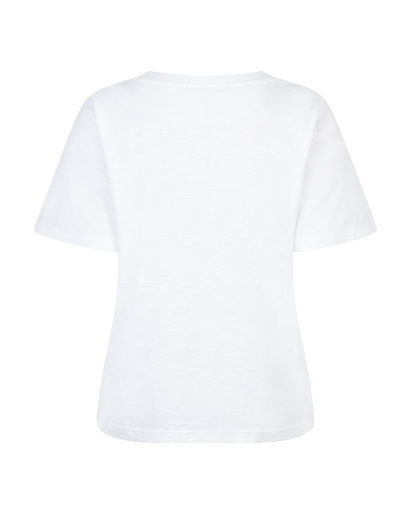 Red Button T-Shirt Temmy Butterfly Vit/Gul