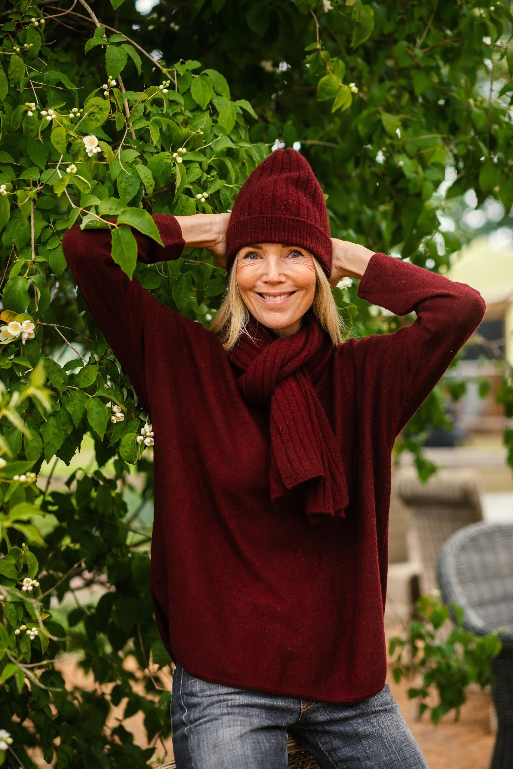 8Design Rib Mössa Bordeaux