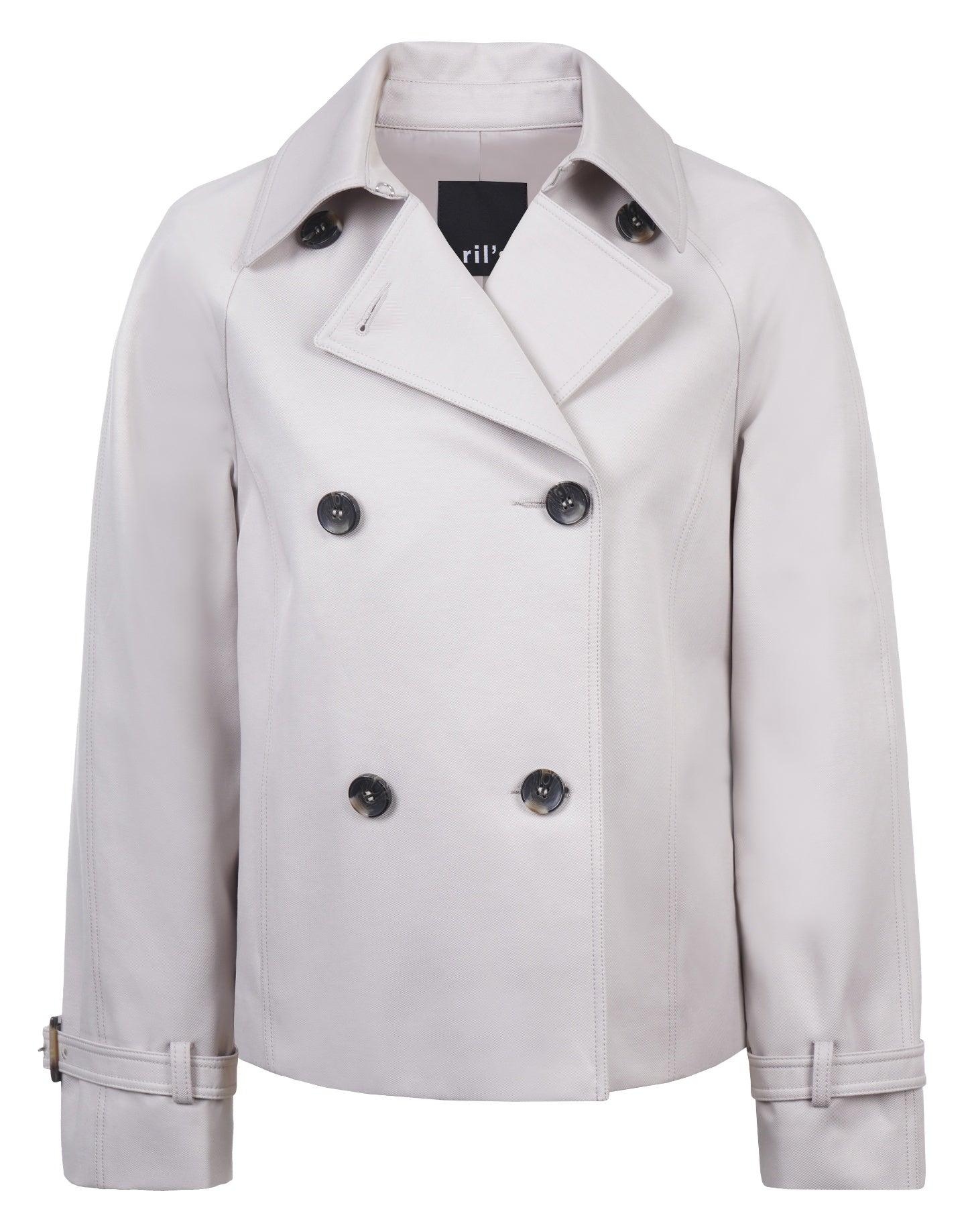 Ril's Kort Trenchcoat Creazzo Ljusbeige