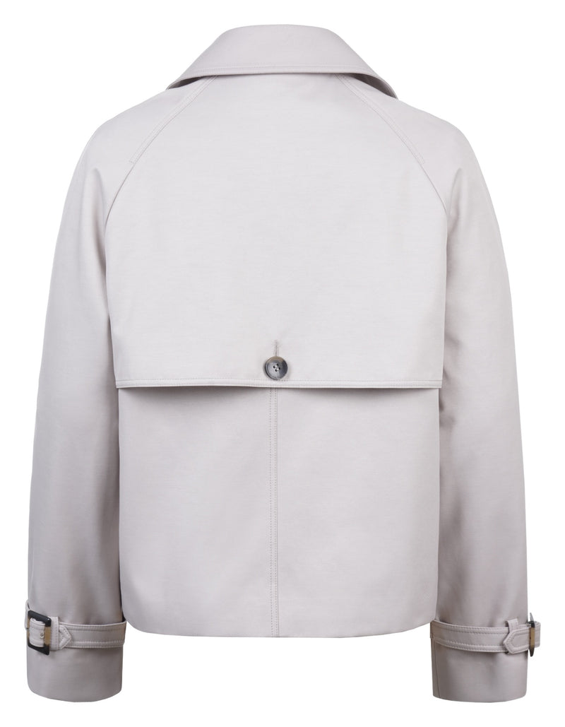 Ril's Kort Trenchcoat Creazzo Ljusbeige