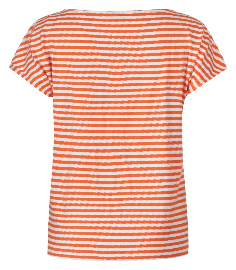 Ril's Randig T-Shirt Lilian Orange