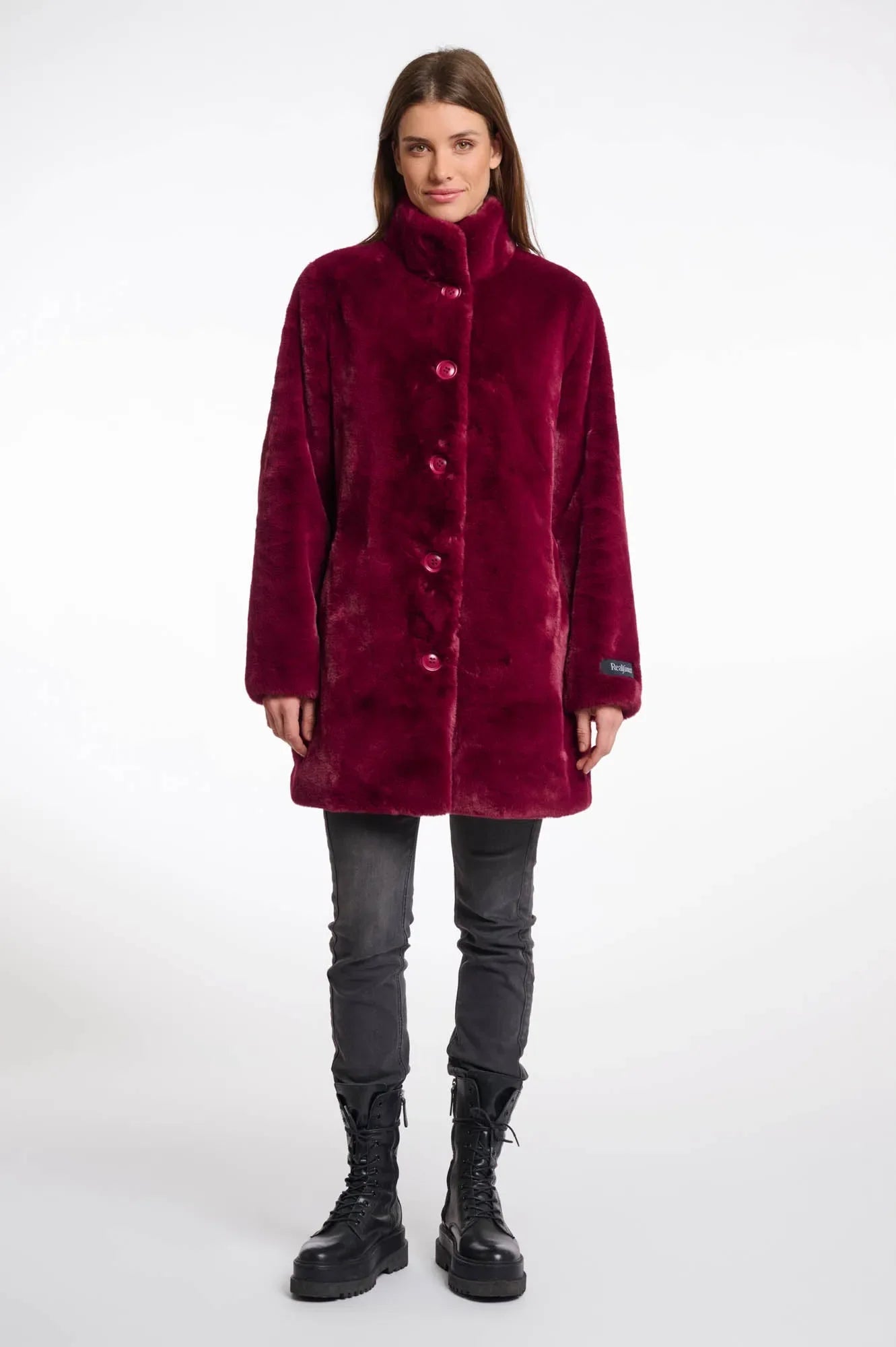 Rino & Pelle Fuskpälskappa Nonna Plum