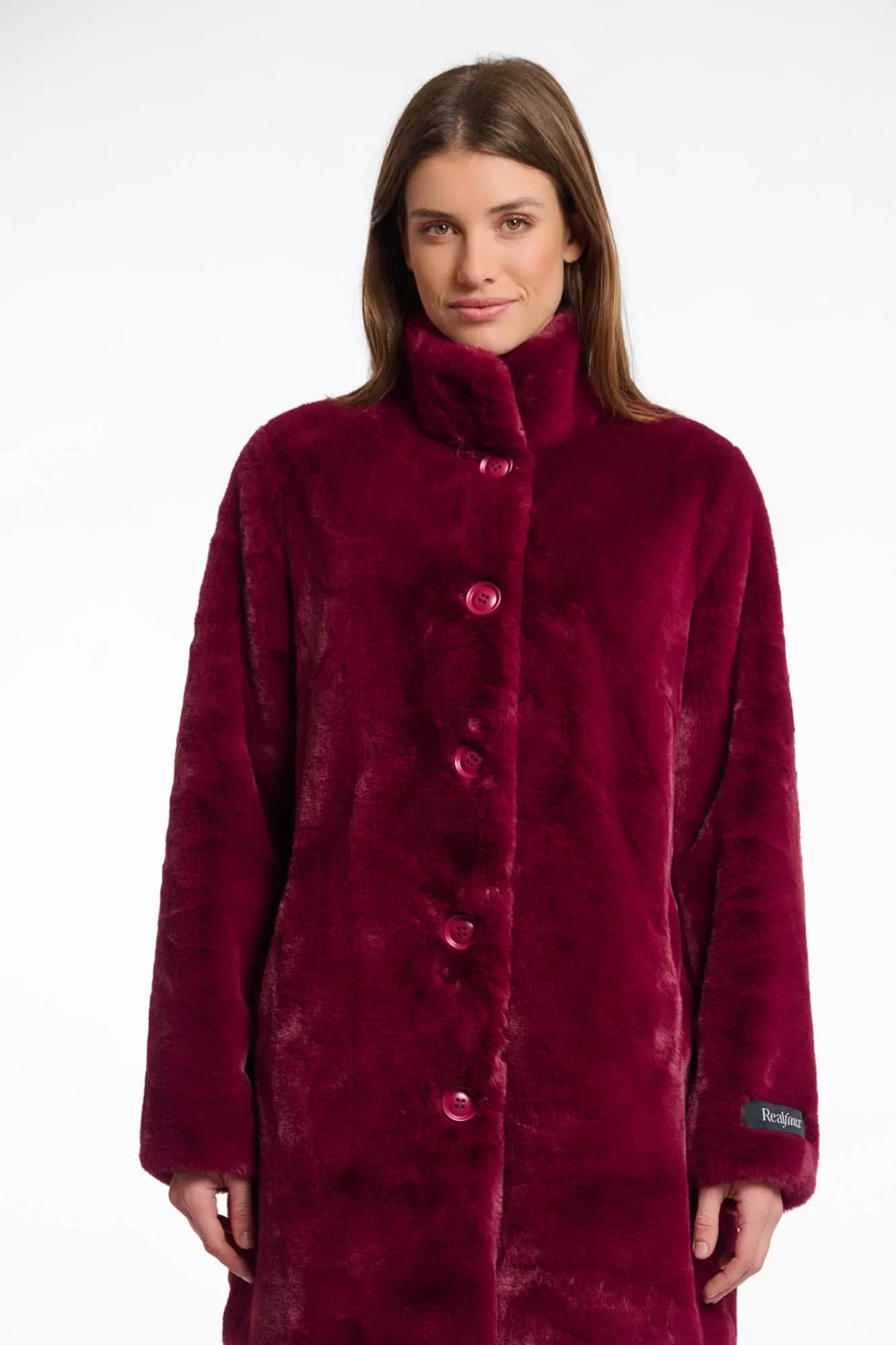 Rino & Pelle Fuskpälskappa Nonna Plum