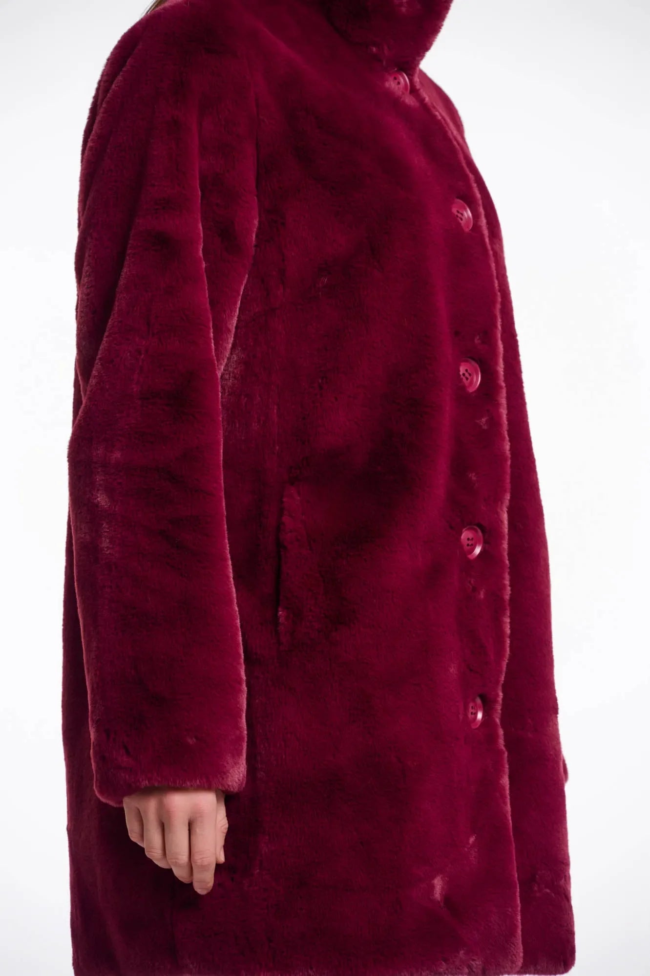 Rino & Pelle Fuskpälskappa Nonna Plum