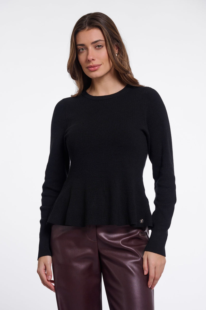 Rino & Pelle Jelilah Viskoströja med Peplum Svart