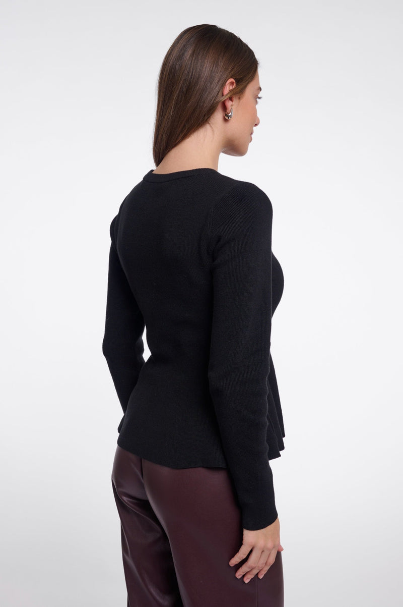 Rino & Pelle Jelilah Viskoströja med Peplum Svart