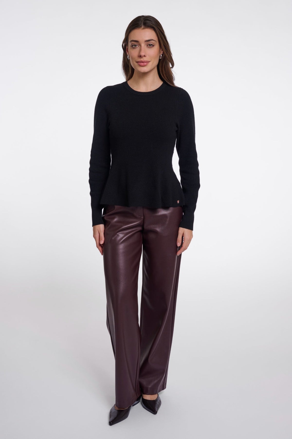 Rino & Pelle Jelilah Viskoströja med Peplum Svart