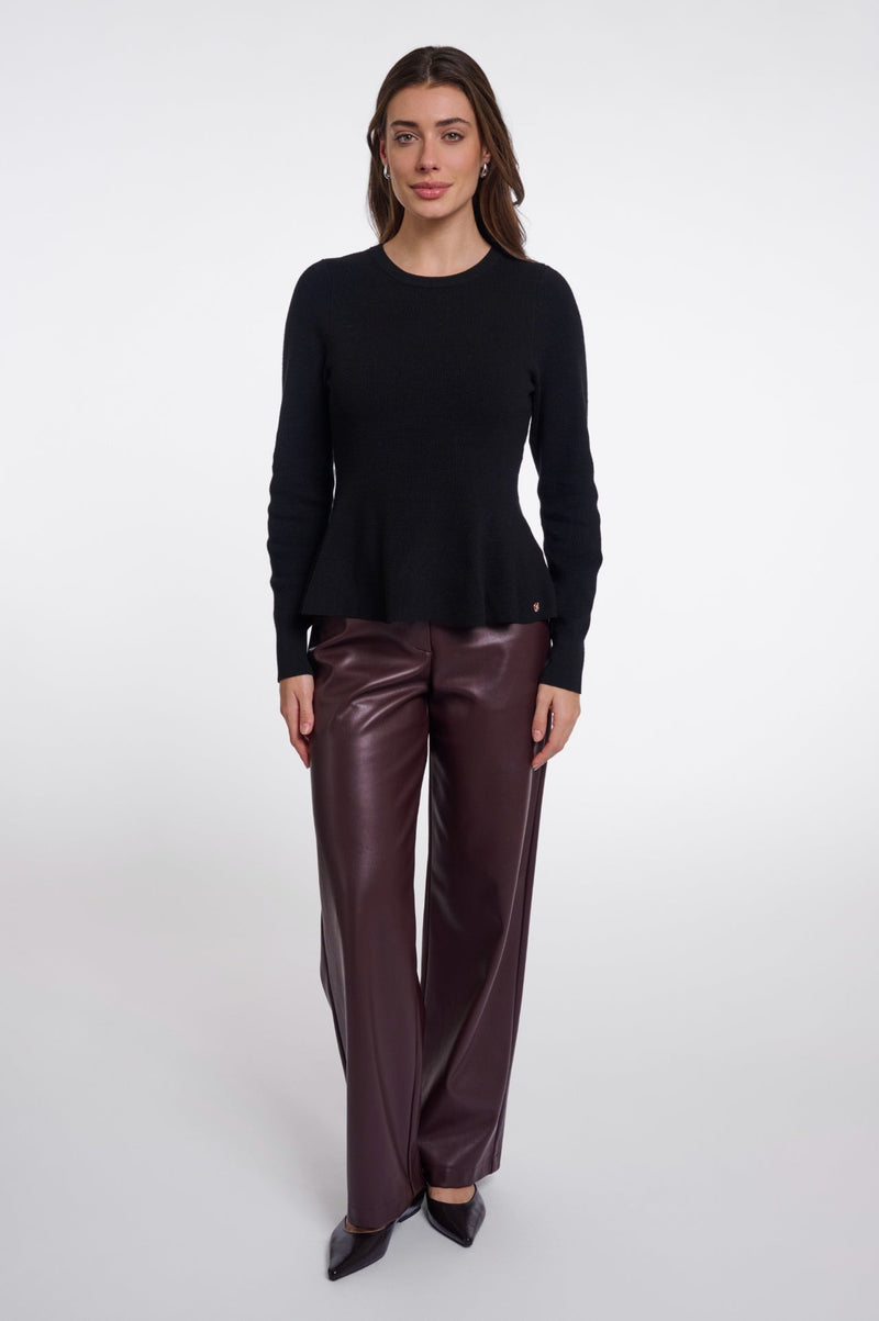 Rino & Pelle Jelilah Viskoströja med Peplum Svart