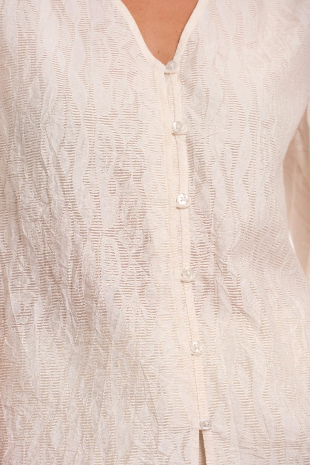 Rino & Pelle V-ringad Blus Whitney Beige