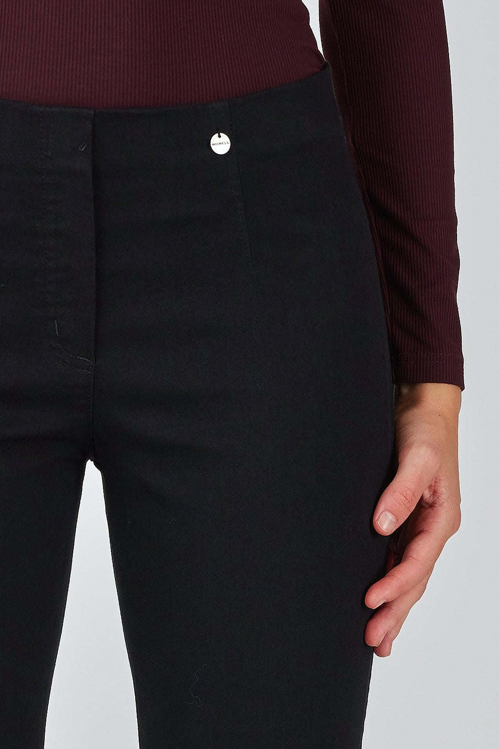 Robell Jeans Marie Kort 73 cm Svart