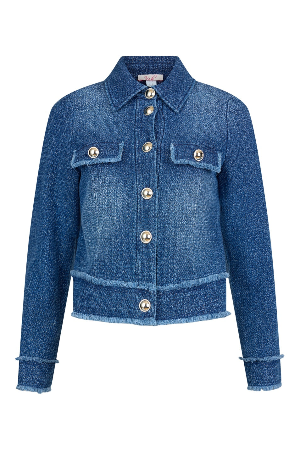 Robell Kort Jacka i Denimlook Alma Blå