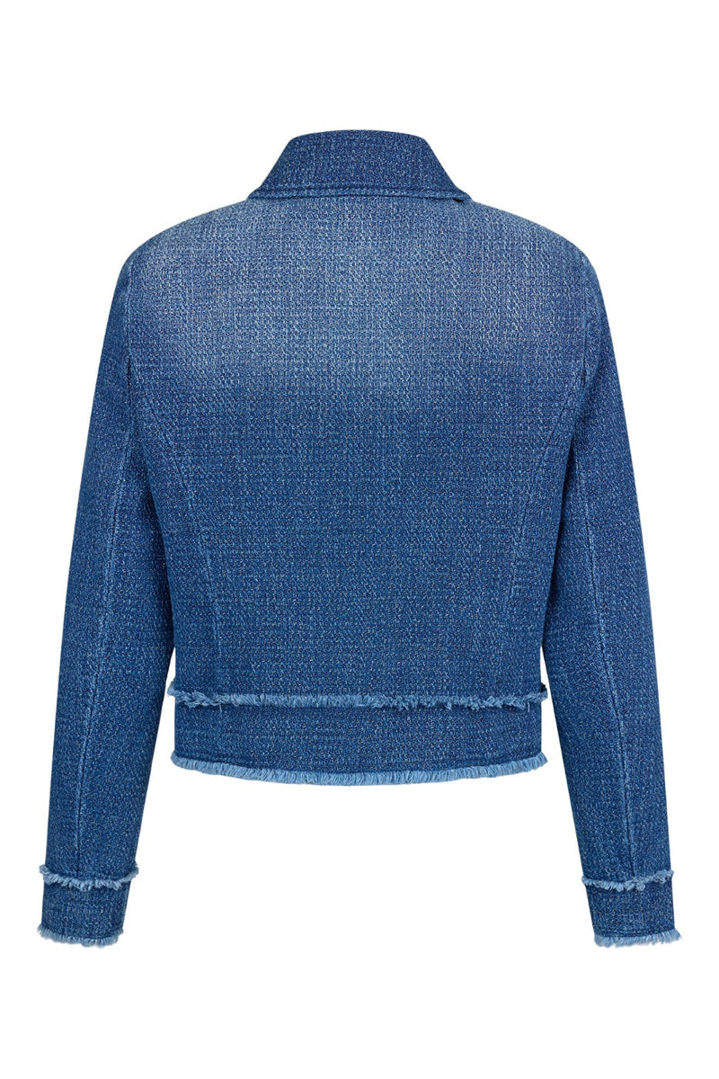 Robell Kort Jacka i Denimlook Alma Blå