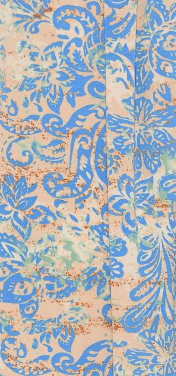 Micha Ljusblå Klänning Summer Paisley Jersey Print