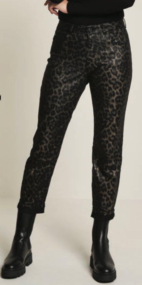 PARA MI Bowie Jeans Daily Denims Leopard Black
