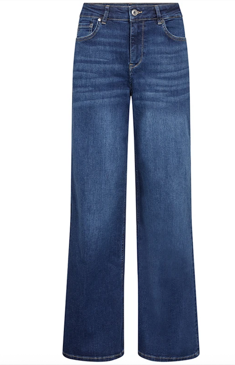 Mos Mosh Jeans med Vida Ben Dara Salute Mörkblå
