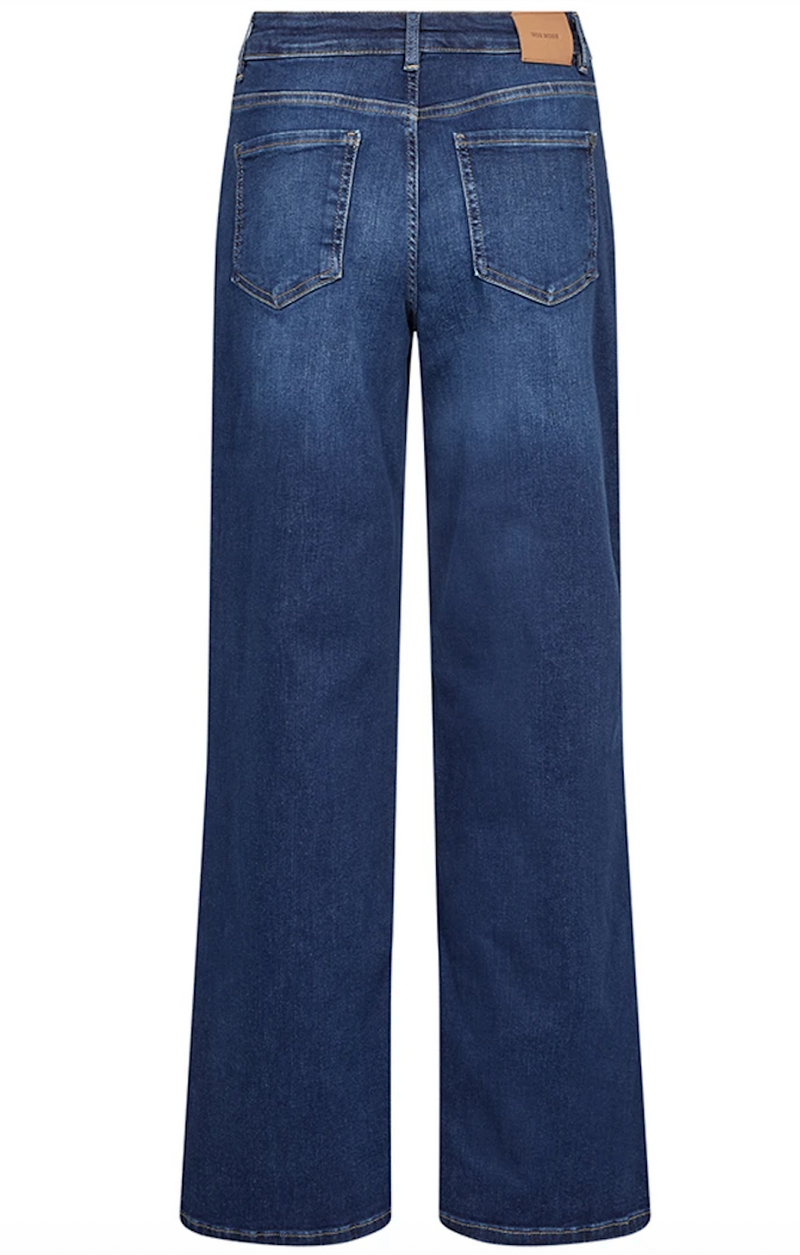 Mos Mosh Jeans med Vida Ben Dara Salute Mörkblå
