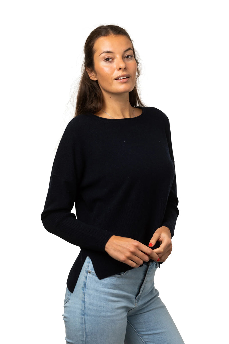 8Design Rib Tröja Marinblå