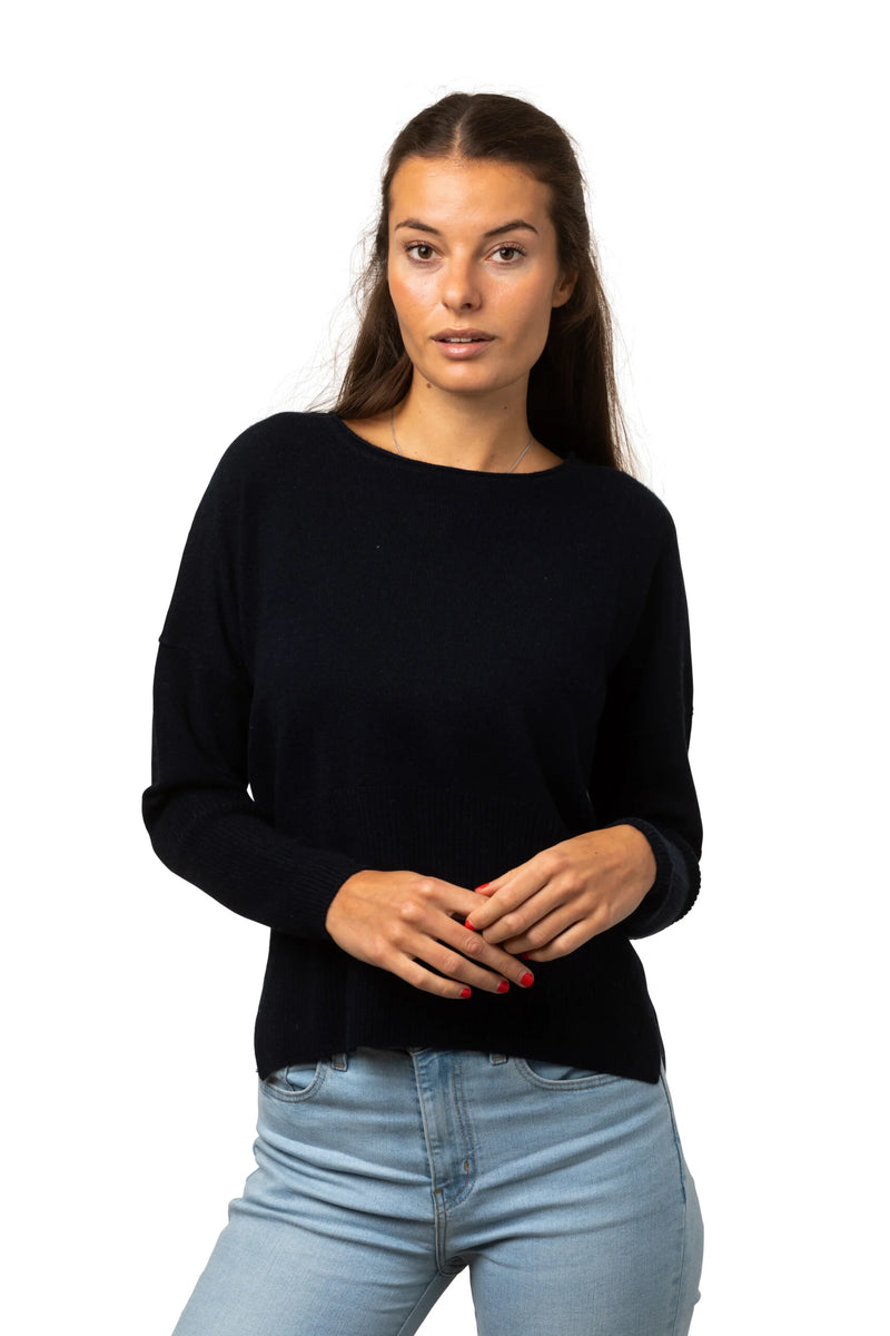 8Design Rib Tröja Marinblå