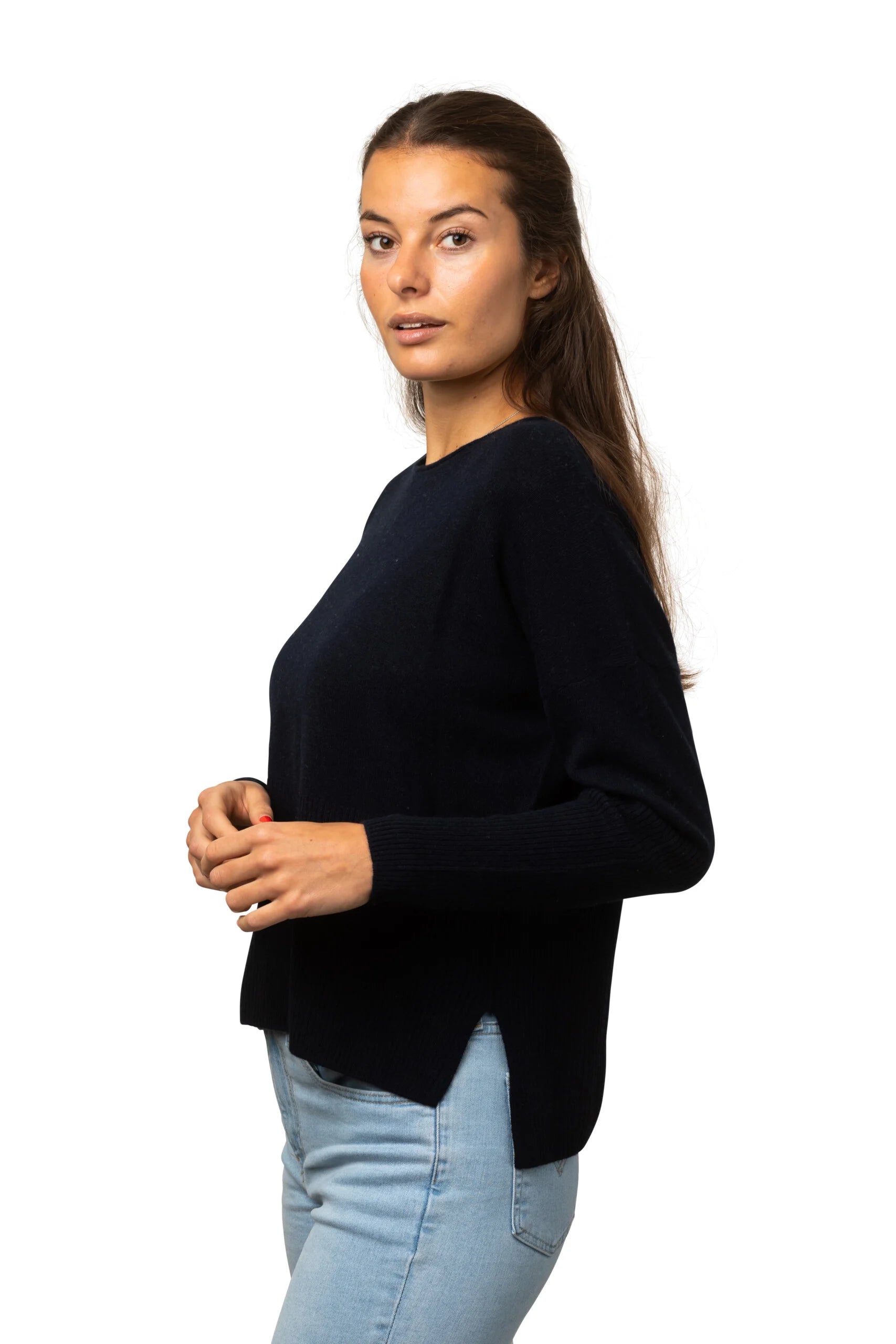 8Design Rib Tröja Marinblå