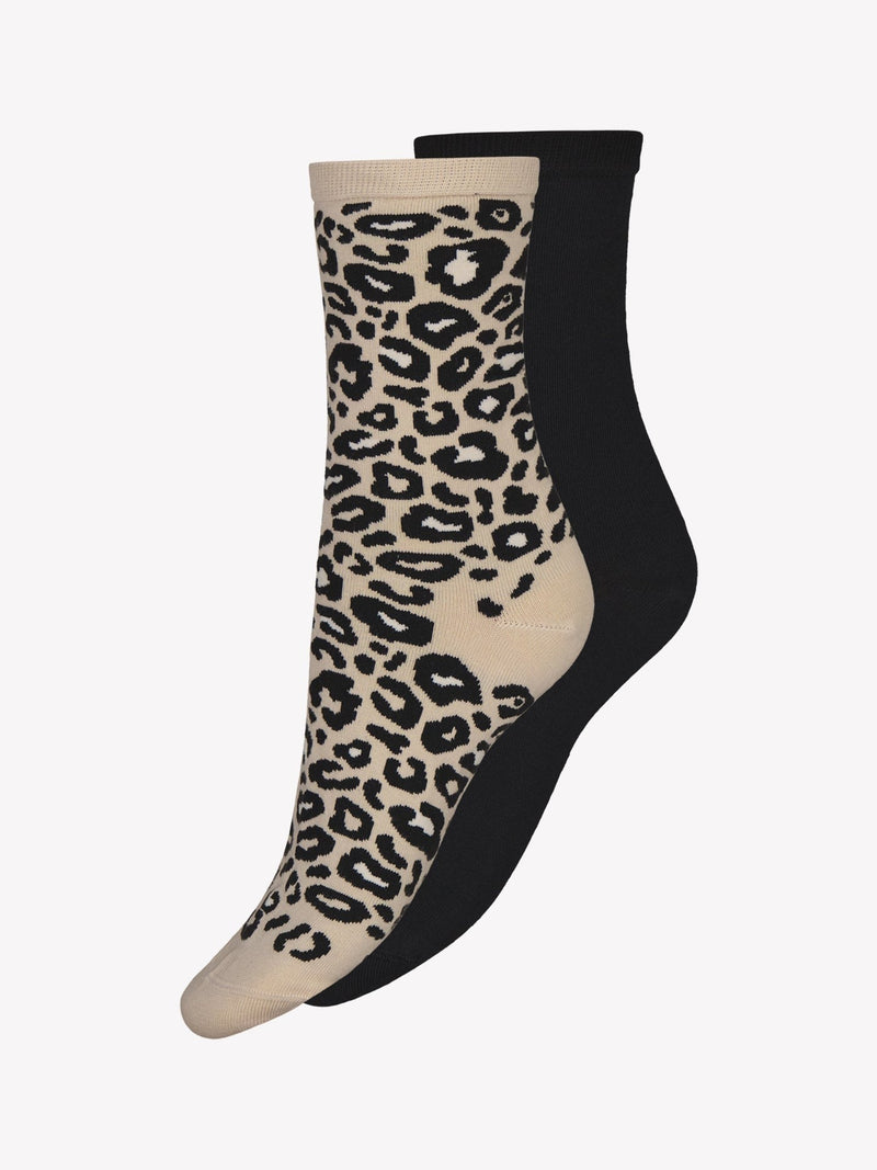 Vogue LEO Ankelstrumpa, 2-pack Cappuchino