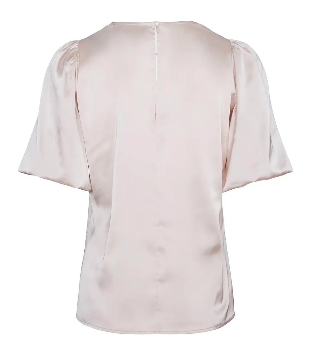 HAUST Silkig Blus V-ringning Ecry