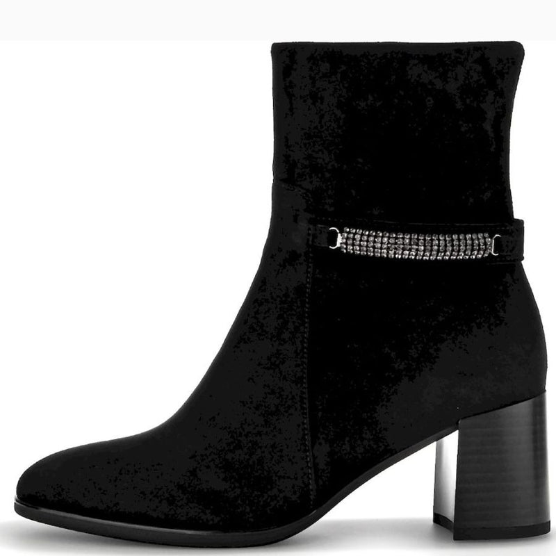 Gabor Ankle Boots i Mocka Svart