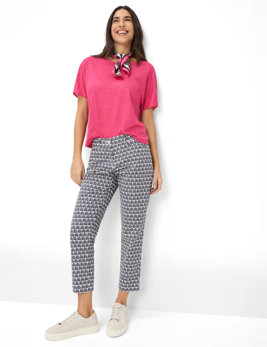 Brax Byxor Mara S Rak modell Marinblå