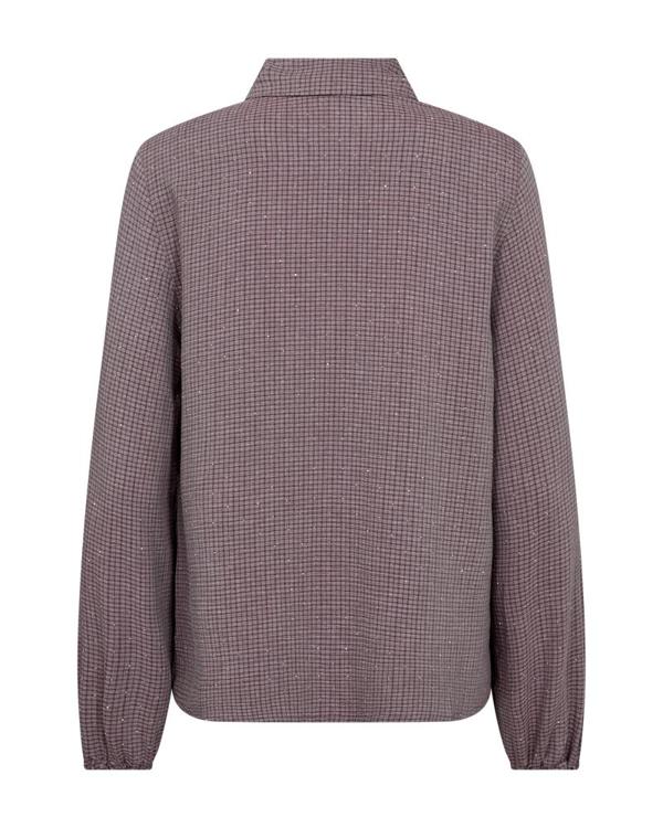 FreeQuent Skjorta Shine med Pärldetaljer Vinröd