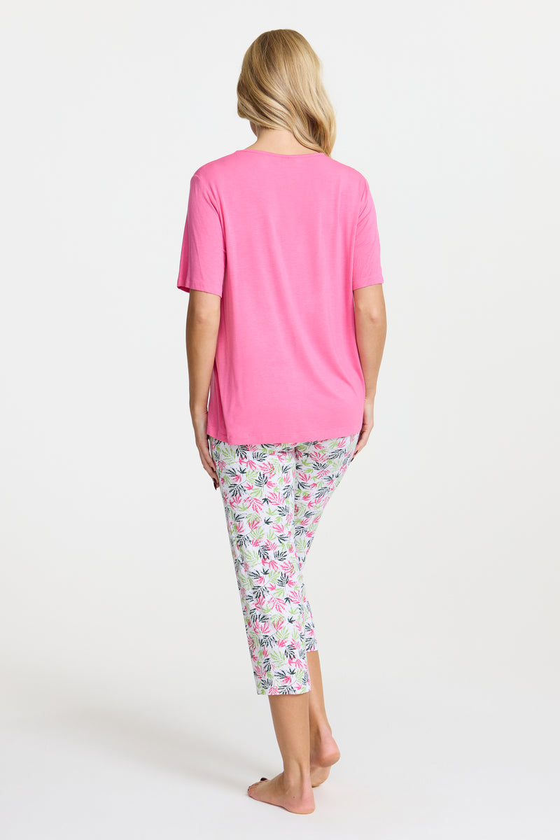 Damella Pyjamas Grön och Rosa