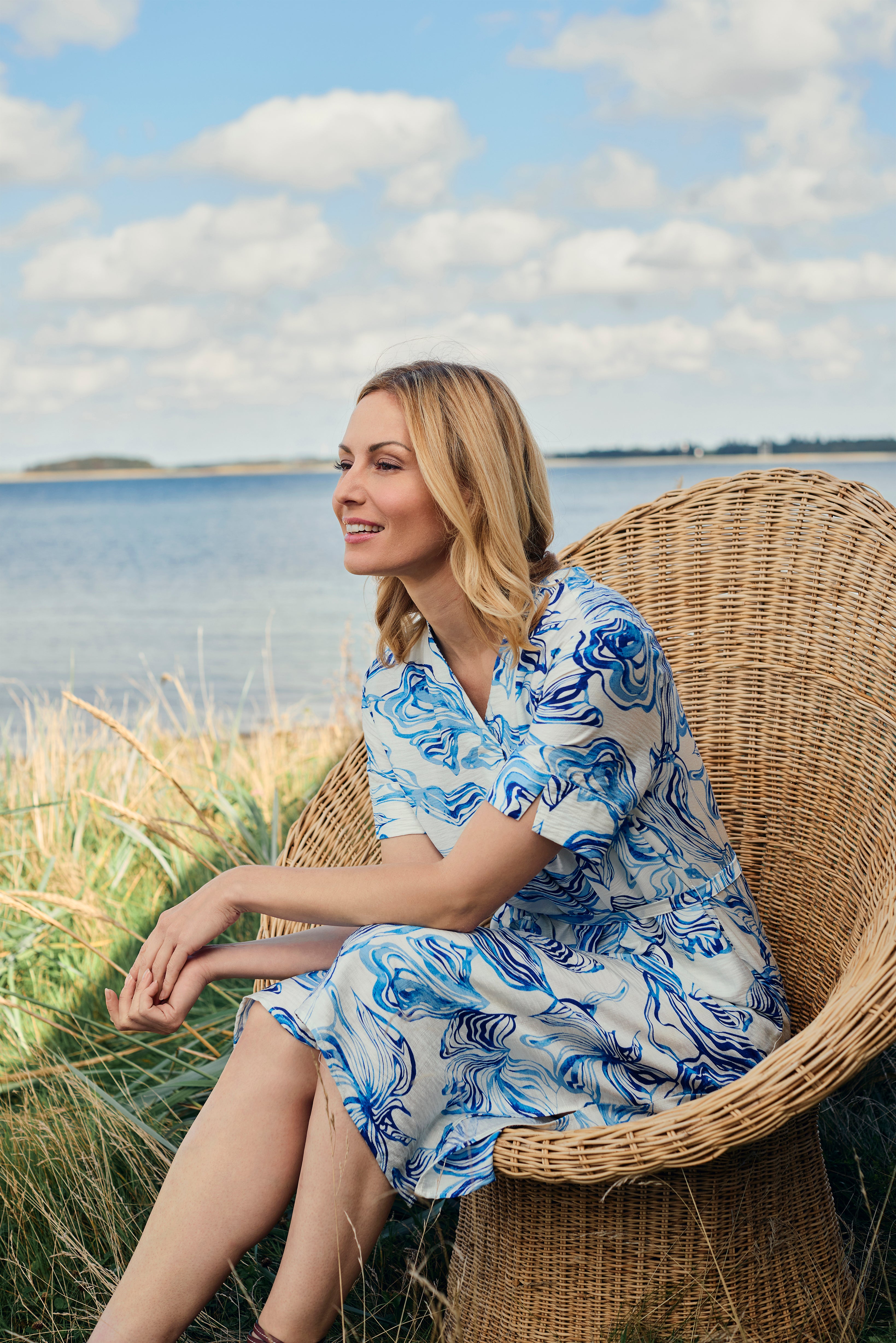 Brandtex Sommarklänning Cornflower Blue