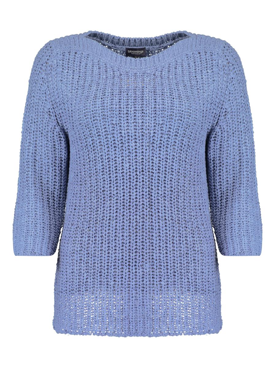 Bloomings Båtringad Tröja Jeansblå