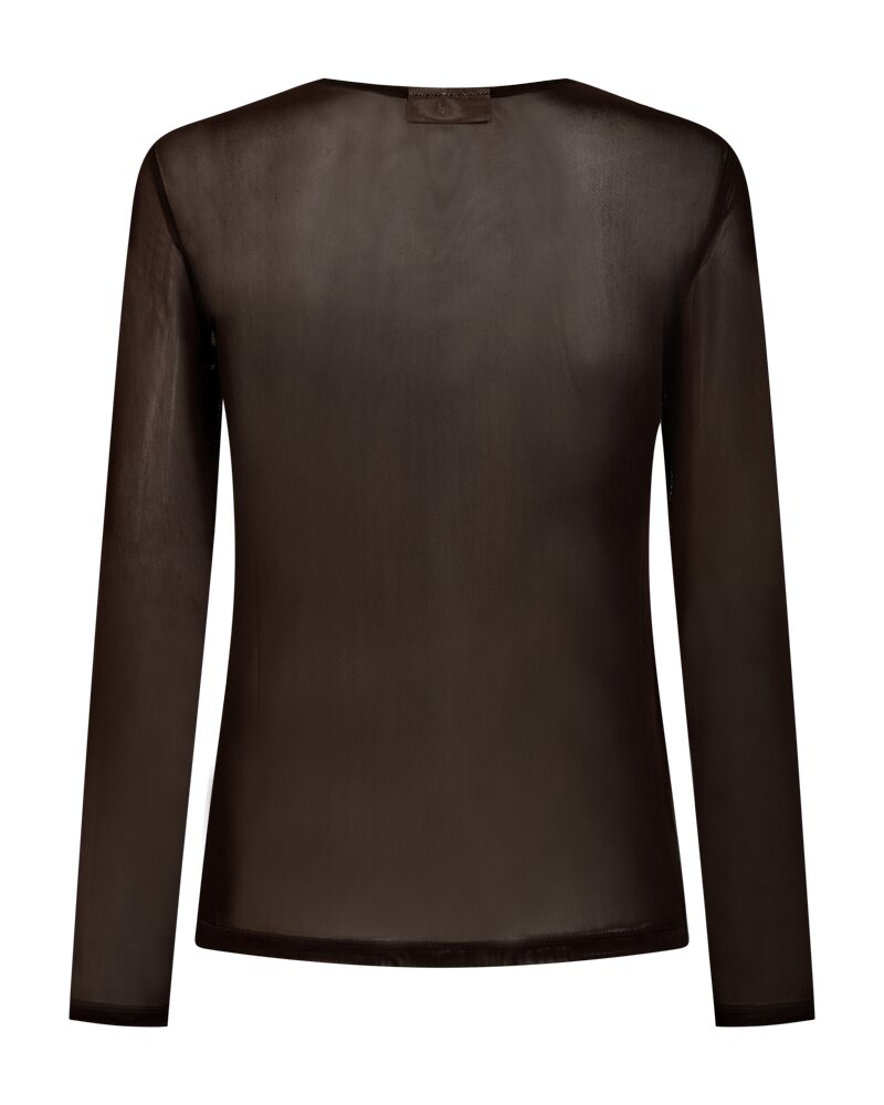 FreeQuent Mesh T-shirt med Polokrage FQMeshka Brun